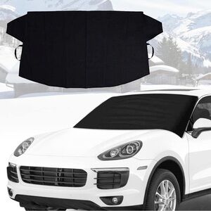 Black windshield cover
